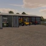 1716578775 881 shed with garage v1.0 fs22 1