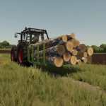 3 point log transporter v1.0 fs22 2