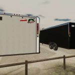 30ft box transport trailer v1.0 fs22 2