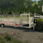 32ft gooseneck trailer v2.1 fs22 2