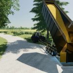 40 lizard flatbed autoloading bale trailer v1.0 fs22 3