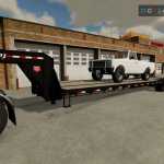 40ft pj gooseneck trailer converted v1.0 fs22 1