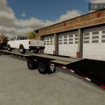 40ft pj gooseneck trailer converted v1.0 fs22 2