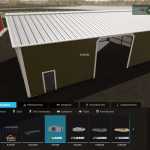 40x60 steel shed v1.0 fs22 1