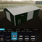 40x60 steel shed v1.0 fs22 3