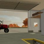 58x50 shop with attached 70x38 cold storage v1.0 fs22 2