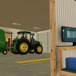 58x50 shop with attached 70x38 cold storage v1.0 fs22 4