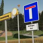 German road signs V1.0 FS22 2