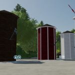 Pack of wooden silos V1.0 FS22 3