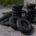 Placeable bunker silos tires V1.0 FS22 1