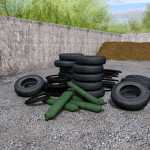 Placeable bunker silos tires V1.0 FS22 2