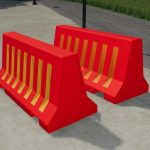 Plastic road barriers V1.0 FS22 1