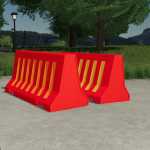 Plastic road barriers V1.0 FS22 2