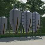 agriculture silos in fiberglass multifruit v1.0 fs22 1