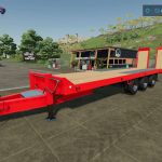 aj deere t680 talbert trailer v1.0 fs22 2