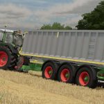 aluminum 3 axle trailer v1.0 fs22 4