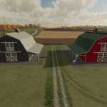 american barn with bale storage v1.0 fs22 1