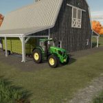 american barn with bale storage v1.0 fs22 4