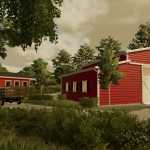 american barn with storage v1.0 fs22 1