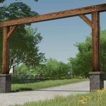 american ranch gate entrance v1.0 fs22 3