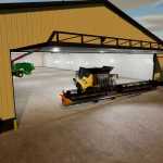 american shed with lounge v1.0 fs22 1