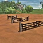 barbed wire fence and wooden gate v1.0 fs22 2