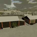 barn with garage v1.1 fs22 1