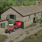 big white cow barn v1.0 fs22 3