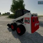 bobcat 863 pack with strobes added v1.0 fs22 2