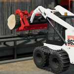 bobcat 863 turbo with bobcat shovel v1.0 fs22 1