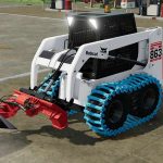 bobcat 863 turbo with bobcat shovel v1.0 fs22 5