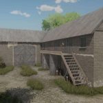 brick farm building with cows v1.0 fs22 3