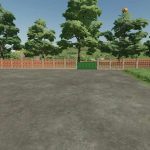 brick fence and metal gate v1.0 fs22 4