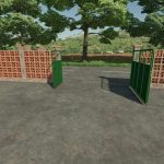 brick fence and metal gate v1.0 fs22 5