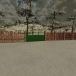 brick fence and metal gate v1.0 fs22 6