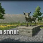 bull statue v1.0 fs22 2