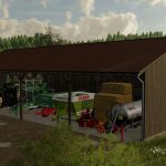 bunker silo with roof v1.0 fs22 3