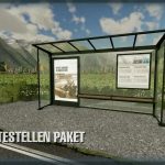 bus stop de pack v1.0 fs22 2