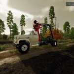 c 60 log loader truck front mount v1.0 fs22 1