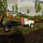 c 60 log loader truck front mount v1.0 fs22 2