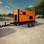 cat diesel generator trailer v1.0 fs22 2