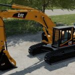 cat l b series excavator pack v1.0 fs22 6