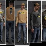 cat themed clothing pack v1.0 fs22 2