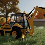 caterpillar 420fit backhoe v1.0 fs22 2