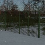 chain link fence with gate v1.0 fs22 2