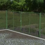 chain link fence with gate v1.0 fs22 3