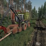 claas xerion wood crusher v1.0 fs22 6