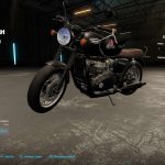 classic motorcycle triumph bonneville t120 black v1.0 fs22 8