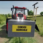 concrete agricultural mass 850kg v2.0 fs22 4