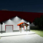 cow barn red white style v1.0 fs22 3